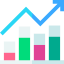 Bar graph icon 64x64