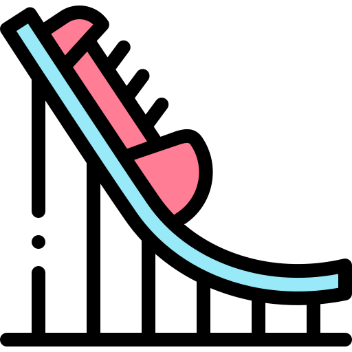 Roller coaster icon