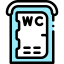 Public toilet icon 64x64