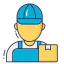 Delivery man icon 64x64