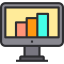 Bar chart icon 64x64