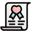 Marriage certificate icon 64x64