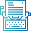 Typewriter ícono 64x64