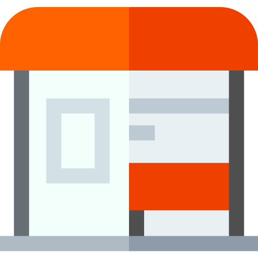 Bus stop icon