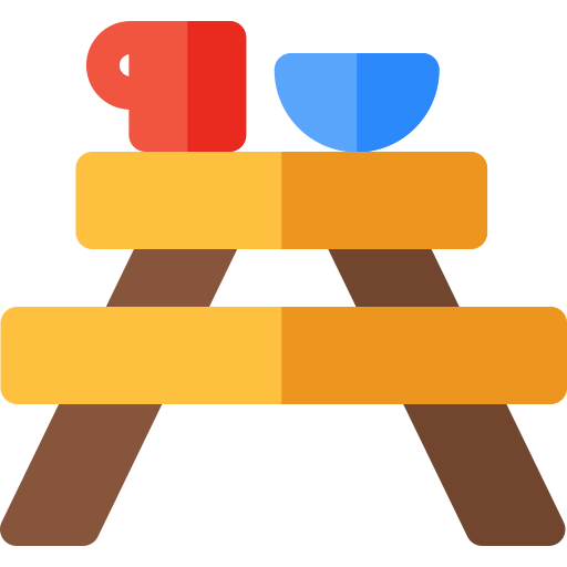 Camping table icon