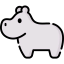 Hippopotamus icon 64x64
