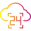 Computing cloud icon 64x64