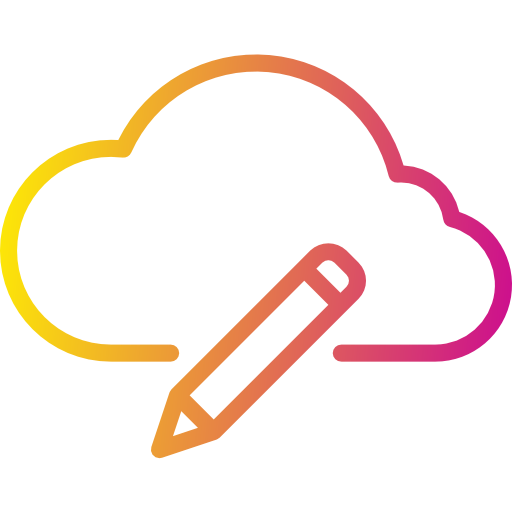 Computing cloud icon