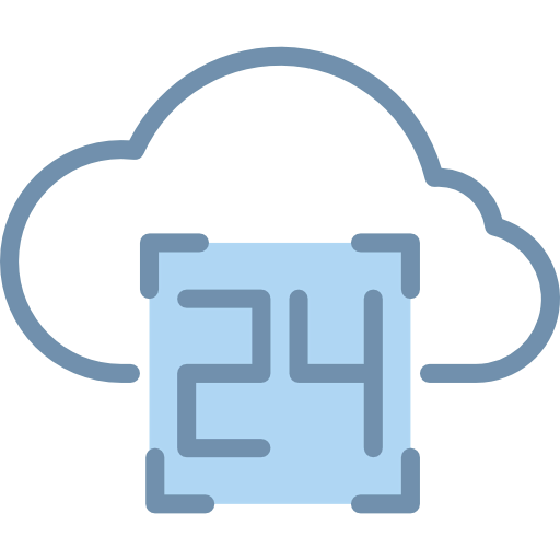 Computing cloud icon