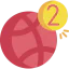 Dribble biểu tượng 64x64
