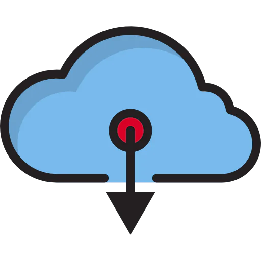 Computing cloud icône