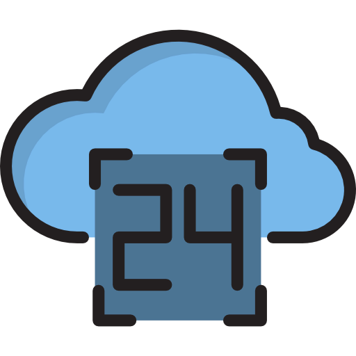 Computing cloud icon