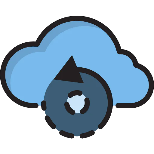 Computing cloud icon