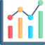 Line chart icon 64x64