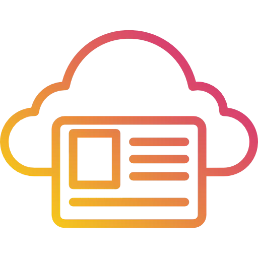 Cloud computing icon
