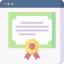 Online certificate icon 64x64