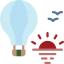 Air balloon icon 64x64