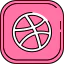 Dribbble іконка 64x64