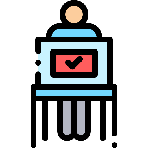 Voting booth icon