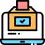 Online voting icon 64x64