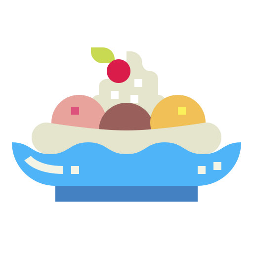Banana split icon