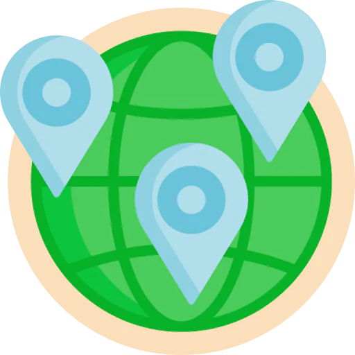 Globe grid icon