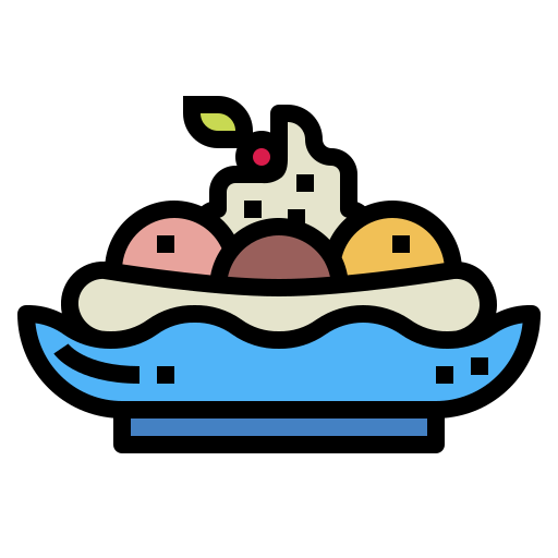 Banana split icon