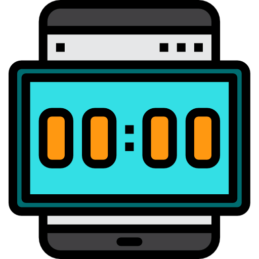 Digital clock icon