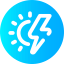 Sun energy icon 64x64