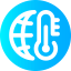Global warming icon 64x64