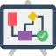 Flow chart icon 64x64