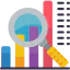 Bar chart icon 64x64