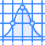 Line chart icon 64x64
