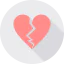 Broken heart icon 64x64