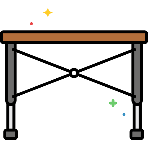 Camping table icon