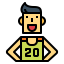 Volleyball player icon 64x64