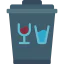 Glass bin icon 64x64