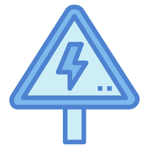 Warning sign icon