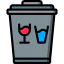 Glass bin icon 64x64