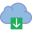 Cloud computing biểu tượng 64x64