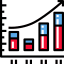 Bar chart icon 64x64