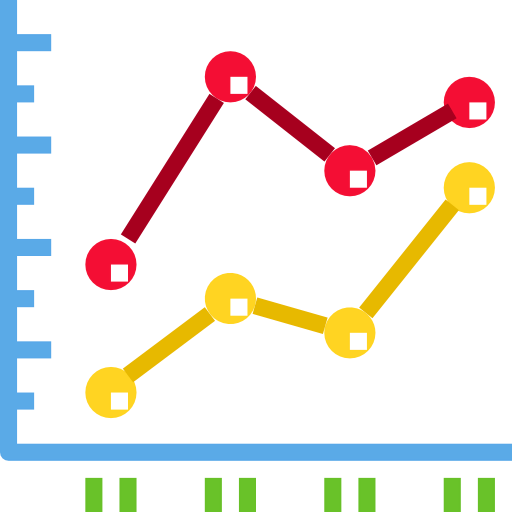 Line chart icon