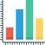 Bar chart icon 64x64