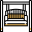 Wooden chair icon 64x64