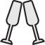 Champagne glass icon 64x64