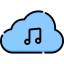 Music cloud ícono 64x64
