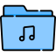 Music folder ícono 64x64