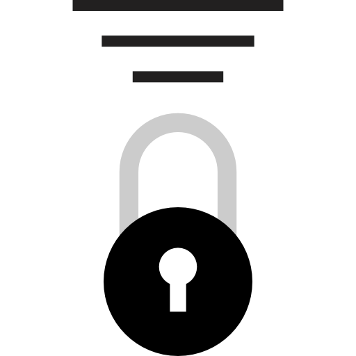 Lock lines icon