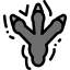 Paw print icon 64x64