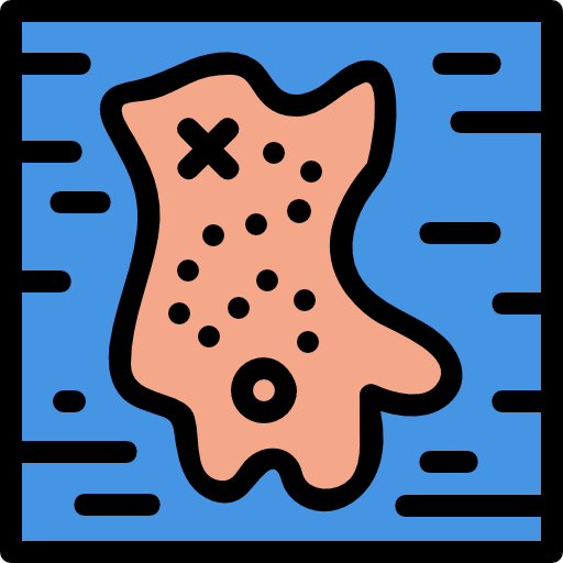 Treasure map icon